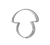 BLEX Halusky Fungo a Forma di Biscotti, in Acciaio Inox, per Quiche, Argento, 1.5 x 4.5 x 5.3 cm
