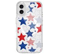 BlHMCASE Custodia per iPhone 17 Pro Max | Custodia magnetica per telefono 4 | Compatibile con MagSafe | America Stars 4 luglio Memorial Day trasparente morbida slim fit antiurto copertura protettiva per