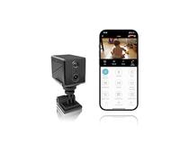 BLHXDM Mini telecamera di sicurezza da 5 MP per interni, telecamera mobile app, sorveglianza interna, telecamera WiFi, baby monitor con sensore di movimento, visione notturna