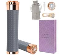 BLIBEE Depilazione facciale da donna, dispositivo di depilazione ricaricabile, rasoio elettrico indolore per labbra, braccia, viso, peluria color pesca (grigio)