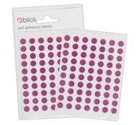 Blick - Adesivi circolari viola 8 mm (490 adesivi)