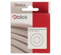 Blick Anelli di rinforzo, bianchi, in vinile, circolari, 250 etichette, per casa, ufficio, famiglia, scuola