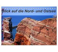 Blick auf die Nord-und Ostsee (Tischkalender 2026 DIN A5 quer), CALVENDO Monatskalender: Die schönsten Strände und Sehenswürdigkeiten der Nord- und Ostsee