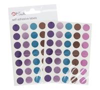 Blick Etichette autoadesive con cerchi olografici, colori alla moda, 12 mm, 70 etichette, per casa, ufficio, famiglia, scuola, calendario delle vacanze, pianificazione, grafico dei premi, codifica a