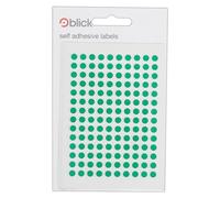 Blick Etichette autoadesive verdi, a pois colorati, cerchi, 5 mm, 980 etichette, per casa, ufficio, famiglia, scuola, calendario delle vacanze, pianificatore, grafico dei premi, codifica a colori