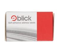 Blick Etichette, bianche, autoadesive, dattilografo, etichette per indirizzi, 36 mm x 89 mm, 250 etichette, per casa, ufficio, famiglia, scuola, lettere