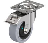 Blickle 583112 Ruota in acciaio inox con sistema di blocco con supporto