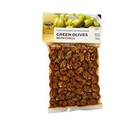 Blikas Olive Verdi Greche al Peperoncino Piccanti, 2x250 g