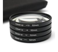 BliliDIY Kit Obiettivo Macro Da 52 Mm Per Primi Piani +1 +2 +4 +10 Per Fotocamera Digitale Reflex Digitale