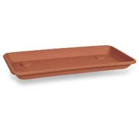 Blim Anthea Sottovaso Rettangolare per fioriera, Marrone Scuro, 60 cm