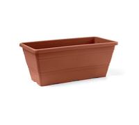 Blim campana fioriera con sottovaso e supporto, marrone scuro, 50 x 16.5 x 20 cm