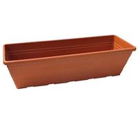 Blim Campana fioriera con sottovaso e Supporto, Marrone Scuro, 60 x 16.5 x 20 cm