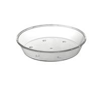 Blim Iris piattino per Vaso di Fiori, Trasparente, 22 cm