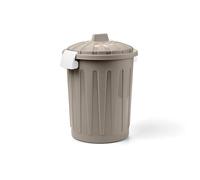 Blim Pattumiera Rotonda con Coperchio, Grigio, One Size, 8 Litre