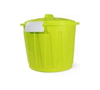 Blim Pattumiera Rotonda con Coperchio, Verde, Taglia Unica, 23 Litri