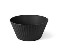 BLIM PLUS Ciotola Coppa Insalatiera Nettuno L 25cm Carbon Black Nero Made in Ita