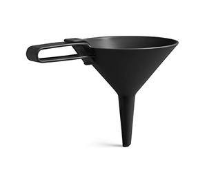 Blim Plus Imbuto con Pistone per dosaggio Dolina nero opaco (Carbon) in plastica 100% riciclabile, Non Tossico, Facile da Pulire Lavabile in Lavastoviglie, ideale per travasare, riempire, decorare