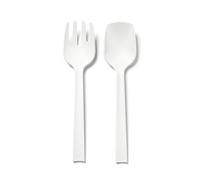 Blim Plus - Posate Paestum Insalata Arctic White - Set 2 Pezzi Polipropilene Leggere Lavabili - Made in Italy