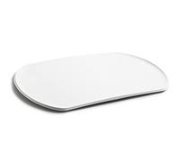 Blim Plus Tagliere Skateboard bianco opaco (Arctic) plastica 100% riciclabile, Non Tossico, Facile da Pulire Lavabile in Lavastoviglie, Bordi Rialzati per Raccolta Liquidi, Base con Gomma Antiscivolo