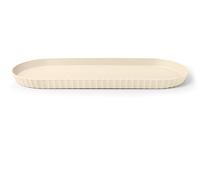 Blim Plus - Vassoio Ovale Minerva L Brown Sugar 51cm - Portata Design Ergonomico Tavola - Made in Italy