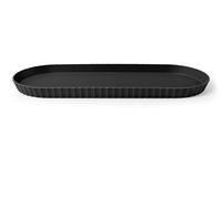 Blim Plus - Vassoio Ovale Minerva L Carbon Black 51cm - Portata Design Ergonomico Tavola - Made in Italy