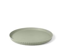 Blim Plus Vassoio rotondo di Design Atena ø40cm verde opaco (Forest) in plastica 100% riciclabile, Non Tossico, Lavabile in Lavastoviglie, per Aperitivi, Antipasti, Formaggi, adatto al Microonde