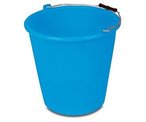 Blim Secchio in Polietilene Alta Resistenza con Becco Antigoccia e Scala Graduata, Manico Rinforzato, Ideale per Pulizie, Giardinaggio ed Edilizia, Made in Italy, Plastica Riciclabile e Robusta