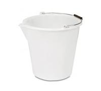 Blim Secchio in polietilene con Becco, 34 x 33 cm, 17 l, Bianco, Taglia Unica