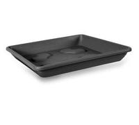 Blim Sottovaso Quadrato per Vaso da Fiori, Antracite, 20 x 20 cm