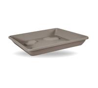 Blim Sottovaso Quadrato, per Vaso da Fiori, Marrone Scuro, 42 x 42 cm
