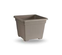 Blim Vaso da Fiori Quadrato, Marrone Scuro, 38 x 38 x 30 cm