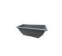 Blim Venezia fioriera con sottovaso, Antracite, 50 x 19 x 16 cm