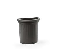 Blim Wall pot con piattino, antracite, 50 cm