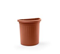 Blim Wall Pot con piattino, Marrone Scuro, 50 cm