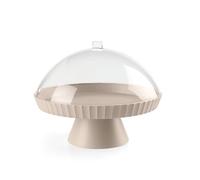 BLIMPLUS - Alzata Agorà Moka Grey Ø 30cm con Calotta e Paletta - Porta Torte Dolci Formaggi - Made in Italy