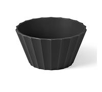 Blim Plus Ciotola Hera ø11cm x h6 cm nero opaco (Carbon) in plastica 100% riciclabile, Non Tossico, Facile da Pulire e Lavabile in Lavastoviglie, per Aperitivi, Colazione, adatta al Microonde