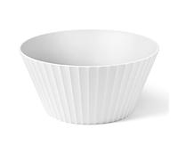 Blim Plus Ciotola Nettuno ø25cm x h12 cm bianco opaco (Arctic) in plastica 100% riciclabile, Non Tossico, Facile da Pulire e Lavabile in Lavastoviglie, per Insalate, Pasta, adatta al Microonde
