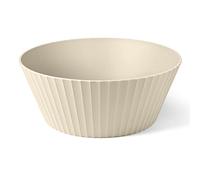 Blim Plus Ciotola Nettuno ø30cm x h12 cm beige opaco (Brown Sugar) in plastica 100% riciclabile, Non Tossico, Facile da Pulire e Lavabile in Lavastoviglie, per Insalate, Pasta, adatta al Microonde