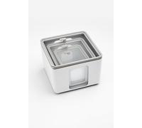 BLIMPLUS - Set 3 Contenitori Quadro Artic White P ox (XS, S, M) - Porta Alimenti Salva Freschezza Impilabili Microonde Coperchio Trasparente - Made in Italy