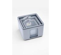 BLIMPLUS - Set 3 Contenitori Quadro Dolphin Peek Box (XS, S, M) - Porta Alimenti Salva Freschezza Impilabili Microonde Coperchio Trasparente - Made in Italy