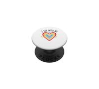 Blind Inspirational quote Kindness I See With My Heart PopSockets PopGrip Adesivo