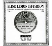 Blind Lemon Jefferson Blind Lemon Jefferson Vol. 3 1928 (CD) Album