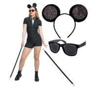 Blind Mice Set 4pc Costume Travestimento Donna Kit 3 Play Completo