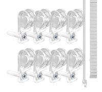 Blind Safety Clips - 8 x Guide, Window Blind Cord Guide | Blinding P Clip Hooks, Roller Shade Clear Safety Chain Retainer, Roller Blinds Chain Fissaggio Hook for Cord Loop