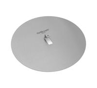 Blind Slice - Piastra in acciaio inox per pizza Blind Bake - Base piatta per pizza, bordo alto - ideale per guarnizioni dolci dopo la cottura