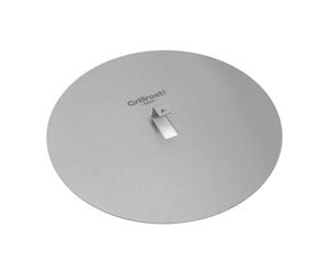 Blind Slice - Piastra in acciaio inox per pizza Blind Bake - Base piatta per pizza, bordo alto - ideale per guarnizioni dolci dopo la cottura