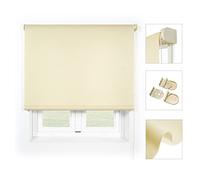 Blindecor Ara Premium | Tenda traslucida tinta unita di alta qualità - Beige, 180 x 190 cm (Larghezza x Altezza) | Dimensioni del tessuto 177 x 185 cm - Tenda avvolgibile qualità premium
