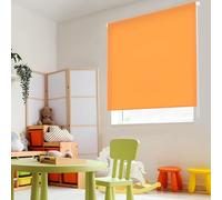 Blindecor Ara | Tenda a rullo traslucida tinta unita - Arancia, 160 x 175 cm (Larghezza x Altezza) | Dimensioni del tessuto 157 x 170 cm | Tenda per interne