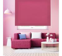 Blindecor Ara | Tenda a rullo traslucida tinta unita - Fucsia, 140 x 175 cm (Larghezza x Altezza) | Dimensioni del tessuto 137 x 170 cm | Tenda per interne