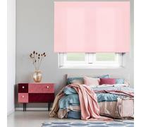 Blindecor Ara | Tenda a rullo traslucida tinta unita - Rosa, 80 x 175 cm (Larghezza x Altezza) | Dimensioni del tessuto 77 x 170 cm | Tenda per interne